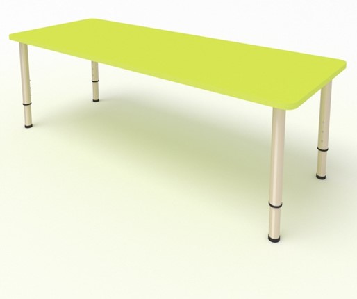 Детский стол 2-местный  (по одну сторону столешн.) СДО-3 (0-3) желтый (МДФ) в Бузулуке - изображение