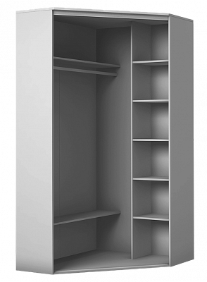 Угловой шкаф-купе с зеркалом, 2200х1103, ХИТ У-22-4-15, Дуб Сонома в Бузулуке - изображение 1