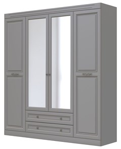 Шкаф четырехдверный в спальню Олимп ШР-4 (антрацит) 2 зеркала в Бузулуке