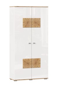 Шкаф двухстворчатый Фиджи с декоративными накладками 659.150, Дуб Золотой/Белый в Бузулуке