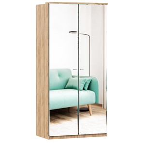 Шкаф двухстворчатый с 2-мя зеркалами Фиджи, 659.233, цвет белый в Орске