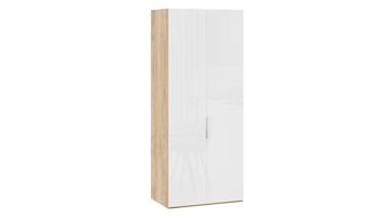 Шкаф для одежды Эмбер СМ-348.07.003 (Яблоня Беллуно/Белый глянец) в Бузулуке
