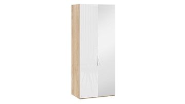 Шкаф для одежды Эмбер СМ-348.07.005 R (Яблоня Беллуно/Белый глянец) в Орске