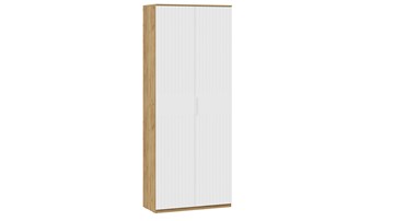 Распашной шкаф с 2-мя дверьми Хилтон Исп.2 90 (Дуб Крафт Золотой/Белый матовый) в Бузулуке