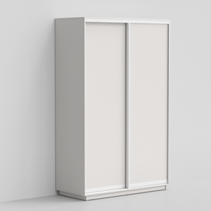 Шкаф ЭКО-Сим Д 220х160х60, Белый матовый/белый глянец в Бузулуке