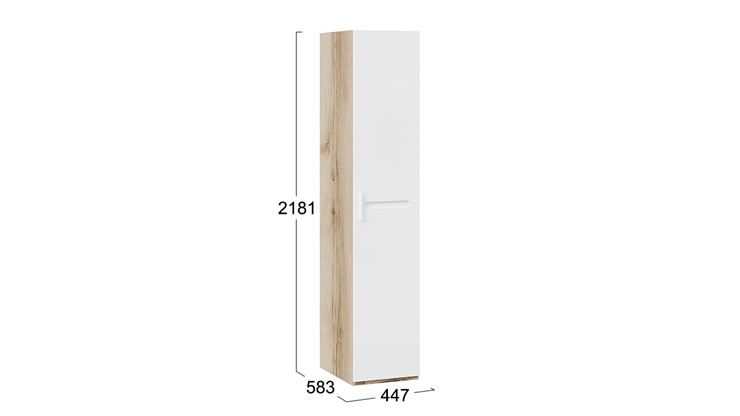 Шкаф распашной Фьюжн  ТД-260.07.01 (Дуб Делано, Белый глянец) в Бузулуке - изображение 3