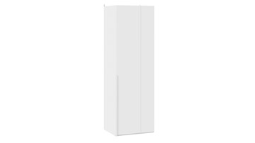 Одностворчатый угловой шкаф Порто (580) СМ-393.07.006 (Белый жемчуг/Белый софт) в Бузулуке