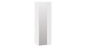 Шкаф угловой с 1 зеркальной дверью Порто (580) СМ-393.07.007 (Белый жемчуг/Белый жемчуг) в Бузулуке