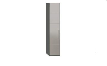 Шкаф Наоми с зеркальной дверью левый, цвет Фон серый, Джут СМ-208.07.02 L в Бузулуке