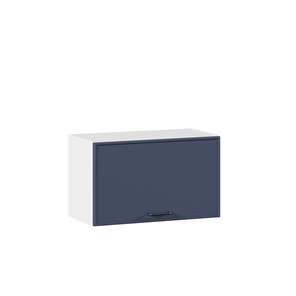 Кухонный горизонтальный шкаф 600 Индиго ЛД 298.710.000.119, Белый/Тёмно-синий в Орске