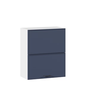 Кухонный горизонтальный шкаф 600 комбинированный Индиго ЛД 298.970.000.125, Белый/Тёмно-синий в Орске