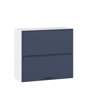 Горизонтальный кухонный шкаф 800 Индиго ЛД 298.980.000.126, Белый/Тёмно-синий в Орске