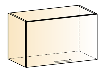 Шкаф навесной Яна L600 Н360 (1 дв. гл.) в Орске