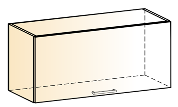 Шкаф навесной Яна L800 Н360 (1 дв. гл.) в Орске