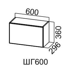 Шкаф настенный Модус, ШГ600/360, галифакс в Орске