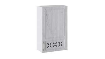 Кухонный навесной шкаф Прованс (Белый глянец/Санторини светлый) правый В_96-60_1ДРД(R) в Орске