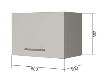 Шкаф настенный В350, Белое гладкое Ламарти/Антрацит в Орске