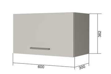 Настенный шкаф В360, Белое гладкое Ламарти/Антрацит в Бузулуке