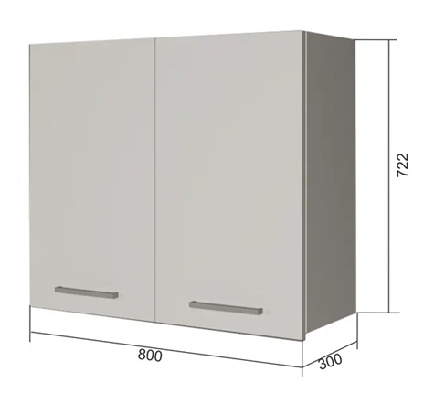 Кухонный шкаф В7 80, Бетон пайн/Белый в Бузулуке - изображение