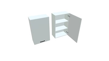 Кухонный навесной шкаф В9 60, Белое гладкое Ламарти/Белый в Бузулуке
