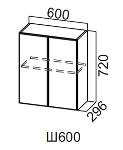 Навесной шкаф Вельвет Ш600/720 в Орске