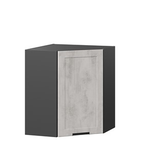 Угловой кухонный шкаф 600 Джамис ЛД 296.610.000.074, Чёрный/Белый камень в Орске