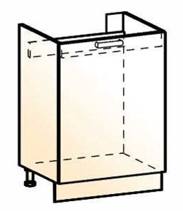 Шкаф рабочий под мойку Стоун L600 (1 дв. гл.) в Бузулуке