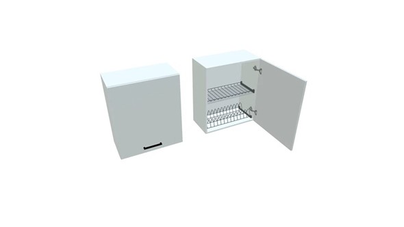Шкаф сушильный для посуды ВС7 60, Белое гладкое Ламарти/Белый в Бузулуке - изображение