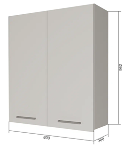 Сушильный шкаф на кухню ВС9 80, МДФ Софт бирюза/Антрацит в Бузулуке