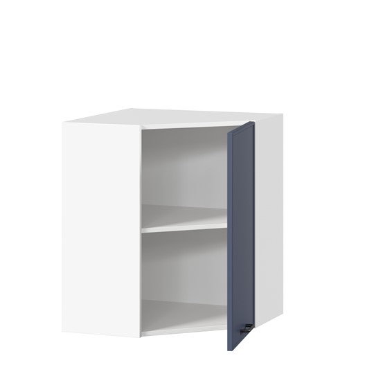 Шкаф кухонный угловой Индиго ЛД 298.610.000.116, Белый/Тёмно-синий в Бузулуке - изображение 1