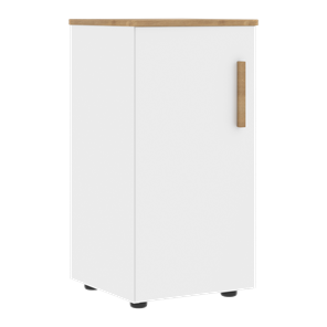Шкаф колонна низкий с глухой левой дверью FORTA Белый-Дуб Гамильтон FLC 40.1 (L) (399х404х801) в Орске