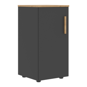 Шкаф колонна низкий с глухой левой дверью FORTA Графит-Дуб Гамильтон  FLC 40.1 (L) (399х404х801) в Орске