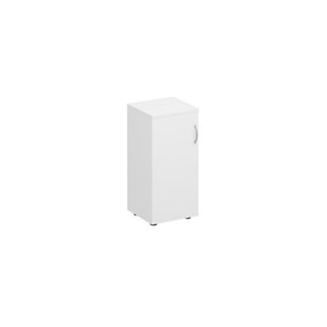 Шкаф для документов низкий узкий закрытый Комфорт КФ, белый премиум (40x38x84) К.508 ДШ в Орске