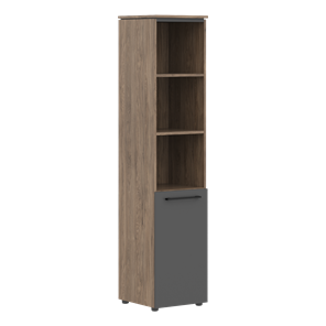 Шкаф колонна высокая с малой дверью MORRIS TREND Антрацит/Кария Пальмира MHC 42.5 (429х423х1956) в Бузулуке - предосмотр