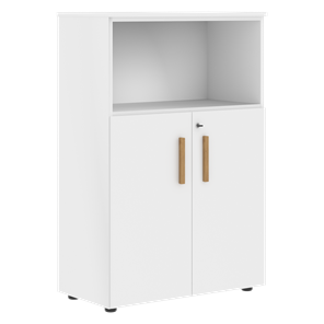 Шкаф с глухими малыми дверьми FORTA Белый FMC 80.1(Z) (798х404х1197) в Орске