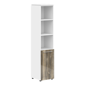 Шкаф высокий MORRIS  Дуб Базель/ Белый MHC 42.5  (429х423х1956) в Оренбурге