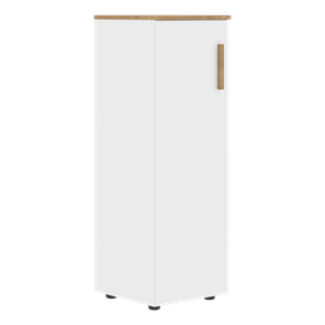 Средний шкаф колонна с левой дверью FORTA Белый-Дуб Гамильтон  FMC 40.1 (L) (399х404х801) в Орске