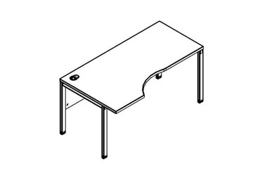Эргономичный стол XMCET 149L, левый, 1400х900х750 в Орске
