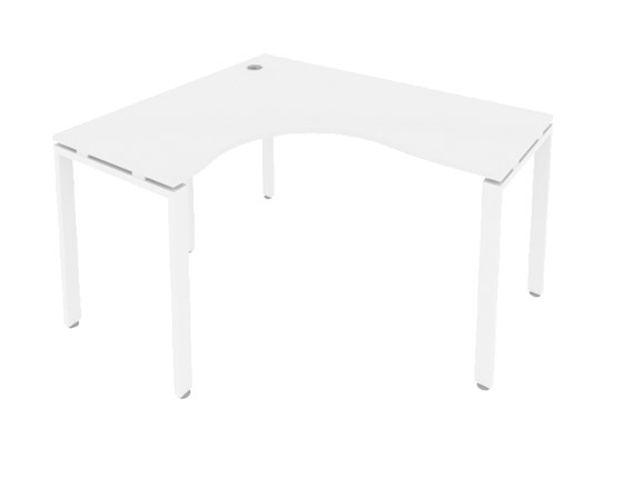 Угловой письменный стол Б.СА-3Л Белый/Белый в Бузулуке - изображение