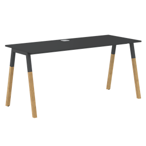 Письменный стол FORTA Черный Графит-Черный Графит-Бук FST 1367 (1380х670х733) в Орске