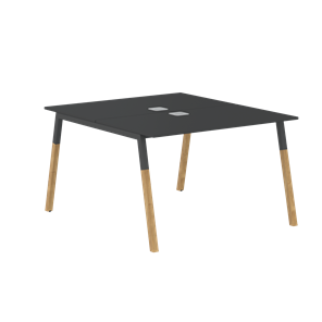 Переговорный стол FORTA Черный Графит-Черный Графит-Бук  FWST 1113 (1180x1346x733) в Орске