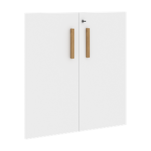 Низкие двери для шкафов с замком FORTA Белый FLD 40-2(Z) (794х18х766) в Орске
