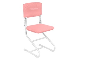 Набор чехлов на сиденье и спинку стула СУТ.01.040-01 Розовый, Замша в Бузулуке
