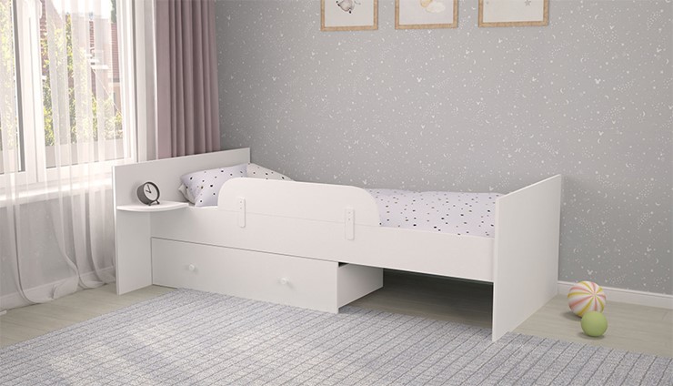 Набор деталей для кровати POLINI Kids French/Ameli 900 Белый в Орске - изображение 3