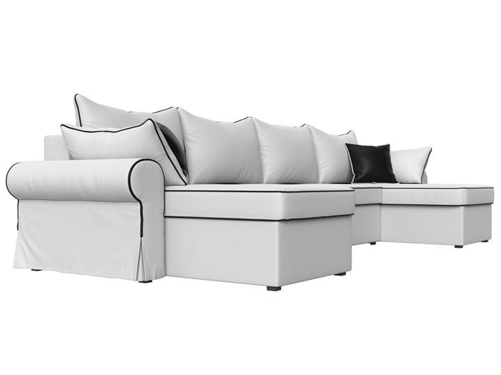 Большой П-образный диван Элис, Белый (экокожа) в Бузулуке - изображение 4