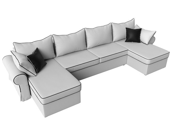 Большой П-образный диван Элис, Белый (экокожа) в Бузулуке - изображение 6