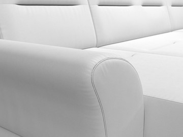 Большой П-образный диван Клайд, Белый (Экокожа) в Бузулуке - предосмотр 5