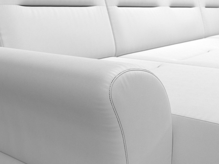 Большой П-образный диван Клайд, Белый (Экокожа) в Бузулуке - изображение 5