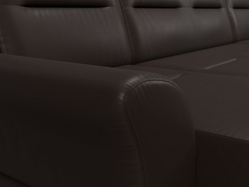 Большой П-образный диван Клайд, Коричневый (Экокожа) в Бузулуке - предосмотр 5