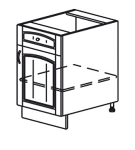 Кухонная тумба Кантри рабочая однодверная с ящиком 820*400*525 мм в Бузулуке
